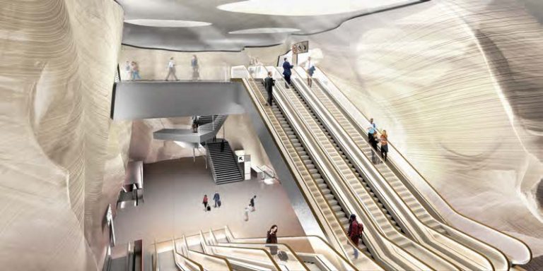 Il était une fois dans La Vie du Rail - Grand Paris. La lumière naturelle inondera les gares souterraines 10 © SGP - Atelier d’architecture King Kong