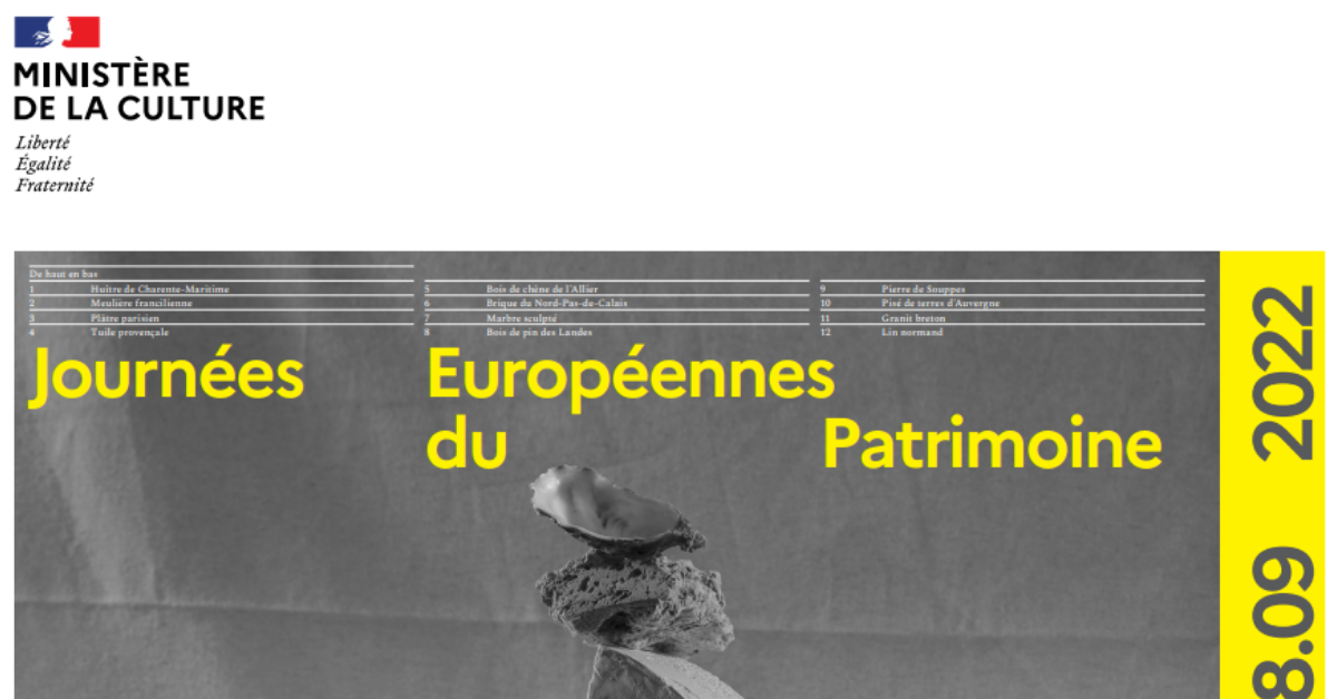 Journées européennes du patrimoine 2022. Pleins feux sur les transports 1 Journées européennes du patrimoine 2022. Pleins feux sur les transports