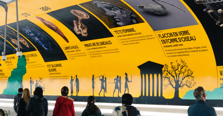 Expo. L’Inrap s’affiche station Montparnasse-Bienvenüe 12 © Xavier Chibout