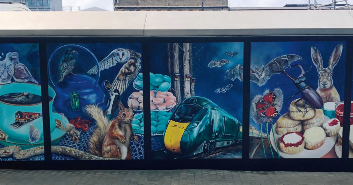 Londres. En gare de Paddington, une oeuvre d’art dédiée à la biodiversité 1 © Network Rail