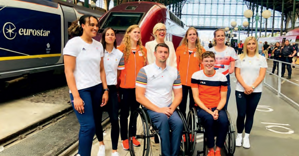 JO. Eurostar, transporteur officiel des équipes olympiques britanniques, belges et néerlandaises 1 © N. A.