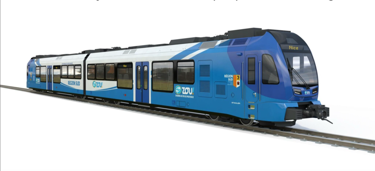 Stadler Modernise le Train des Pignes avec Huit Nouvelles Rames Hybrides 2 Exemple de livrée pour les rames hybrides Stadler à voie étroite pour les Chemin de fer de Provence ©Stadler