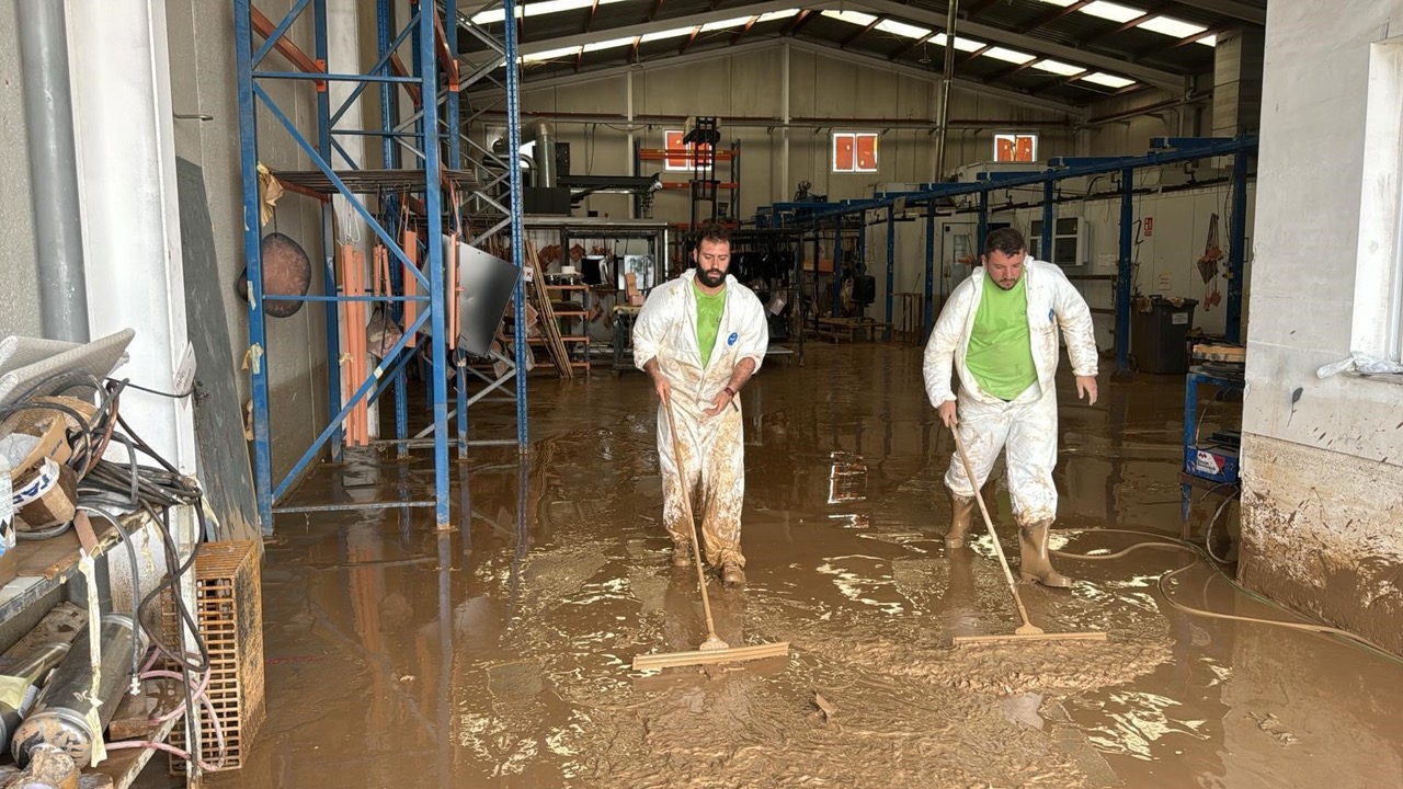 Stadler Rail en 2024 : Une Année de Défis et de Résilience 1 Le site de Stadler Rail Valencia innondé après les coulées de boue dans la région . © Stadler