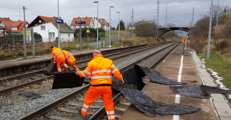 Succès retentissant pour la rénovation complète de la ligne Francfort-Mannheim 6 DB Allemagne intempéries
