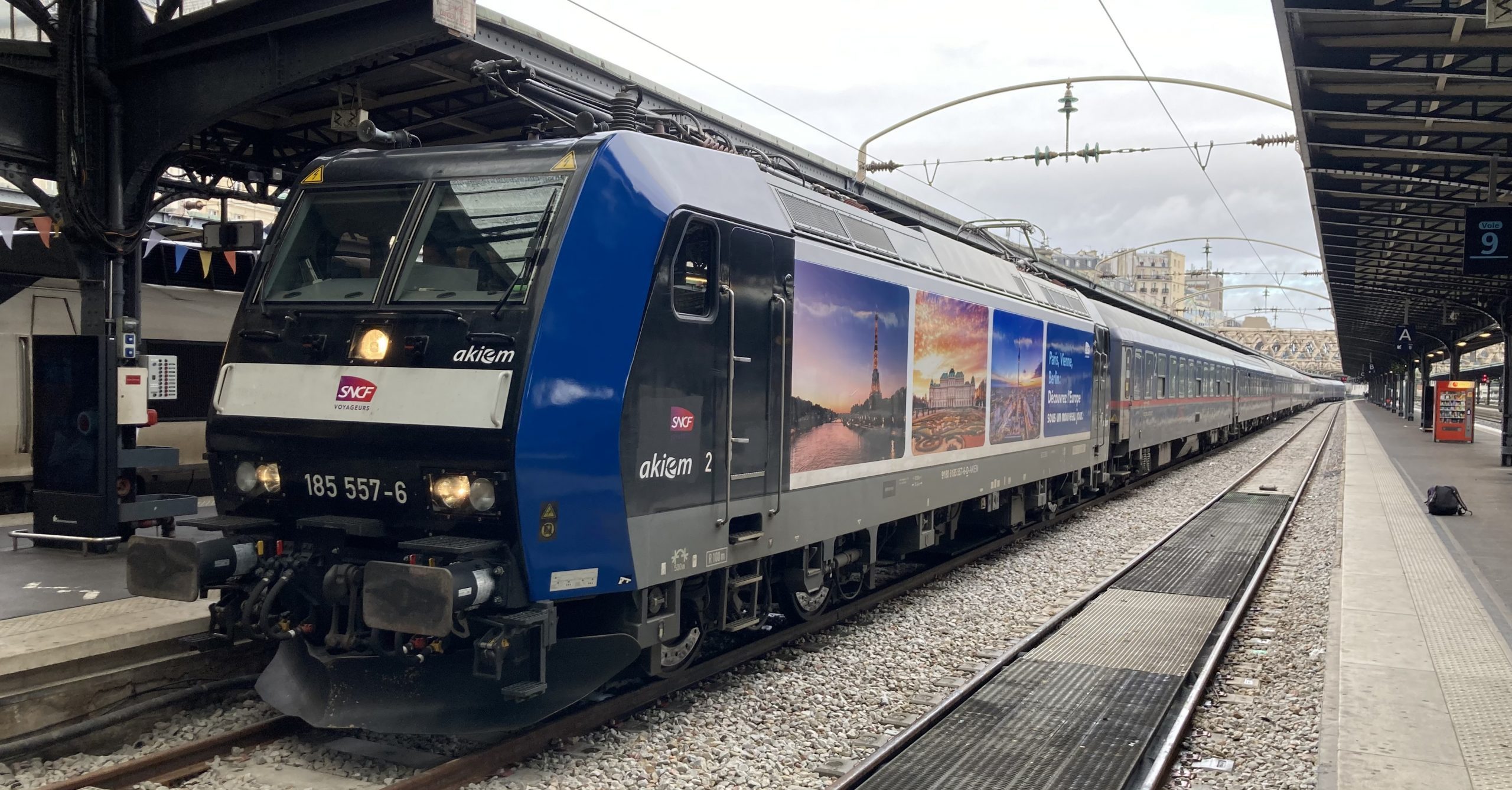 Interruption de trois mois pour les trains de nuit Paris – Berlin et Vienne : Les travaux perturbent les liaisons nocturnes 1 Train de nuit Nightjet de Berlin et Vienne à Paris.
