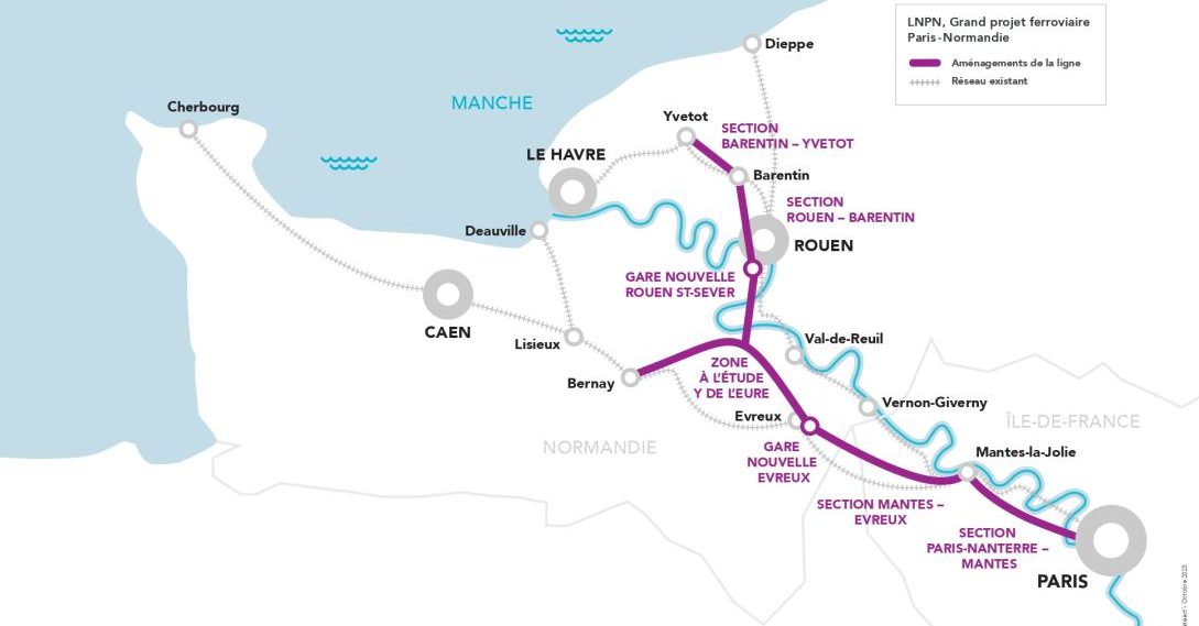 Conflit autour de la Ligne Nouvelle Paris-Normandie : L'Ile-de-France s'oppose, la Normandie riposte 1 Conflit autour de la Ligne Nouvelle Paris-Normandie : L'Ile-de-France s'oppose, la Normandie riposte