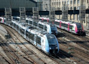 ames du Francilien en gare de Paris-Saint- Lazare (2 juin 2021)