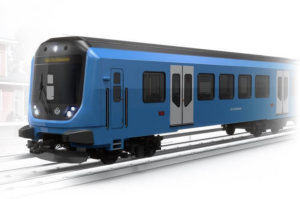 Légende de la photo Škoda Group Impression d’artiste d’un élément de tête d’un futur X25 que va construire Škoda Group pour la Saltsjöbanan (11 novembre 2025). Crédit photo : Škoda Group