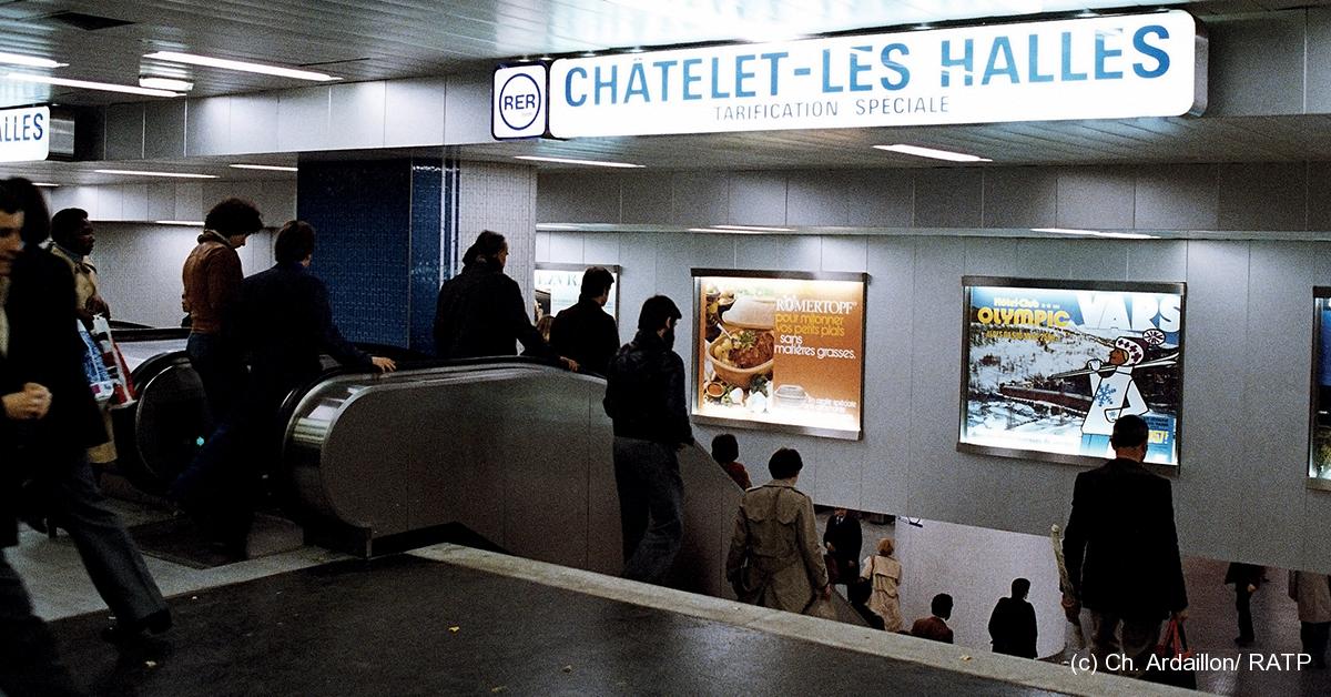 Il y a 40 ans, Châtelet-Les Halles donne naissance au Réseau express régional 1 (c) Ch. Ardaillon/ RATP