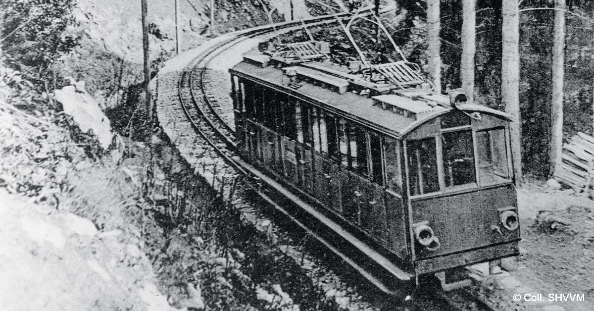 La Schlucht Bahn. Le tramway à crémaillère de Munster à la Schlucht 1 © Coll. SHVVM