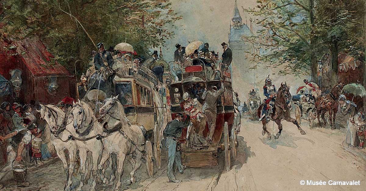 1855-1887. Des omnibus aux tramways parisiens (1re partie) 1 © Musée Carnavalet