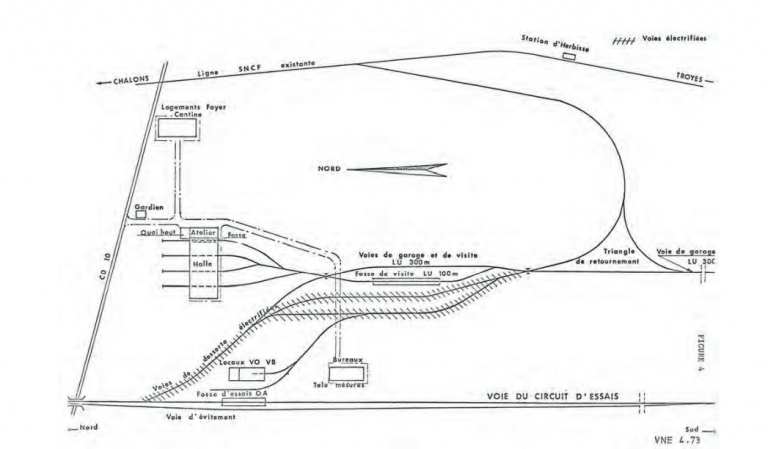 1972-1973 Un locodrome pour TGV en Champagne pouilleuse 6 (Doc. SNCF, Coll. GR).